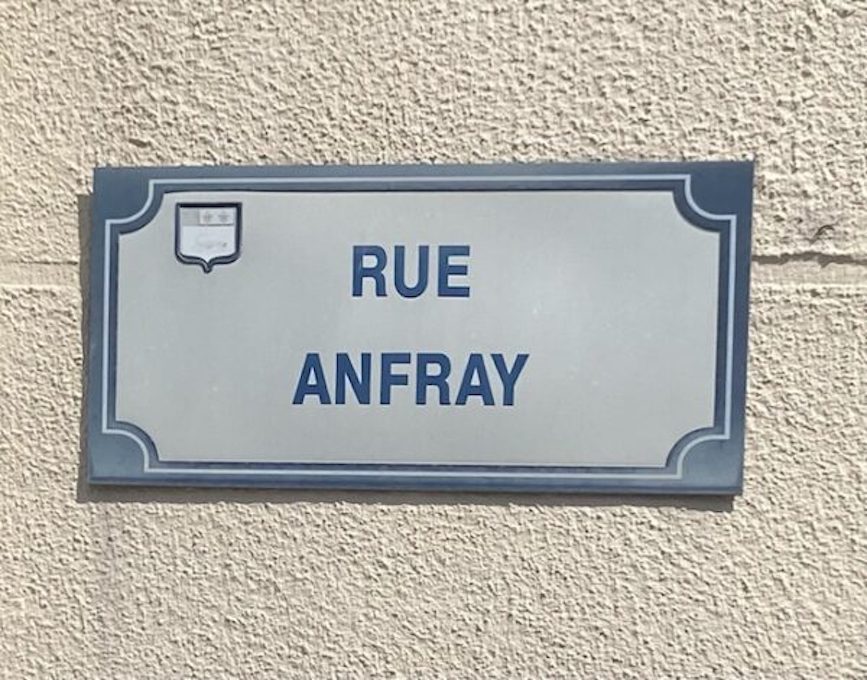 Panneau Rue Anfray Le Havre