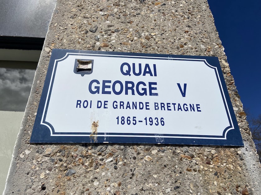 Panneau Quai George V Le Havre