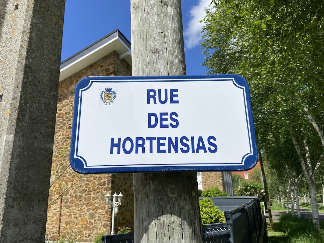 Panneau rue des Hortensias Le Havre