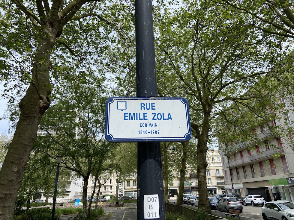 Panneau Rue Émile Zola Le Havre