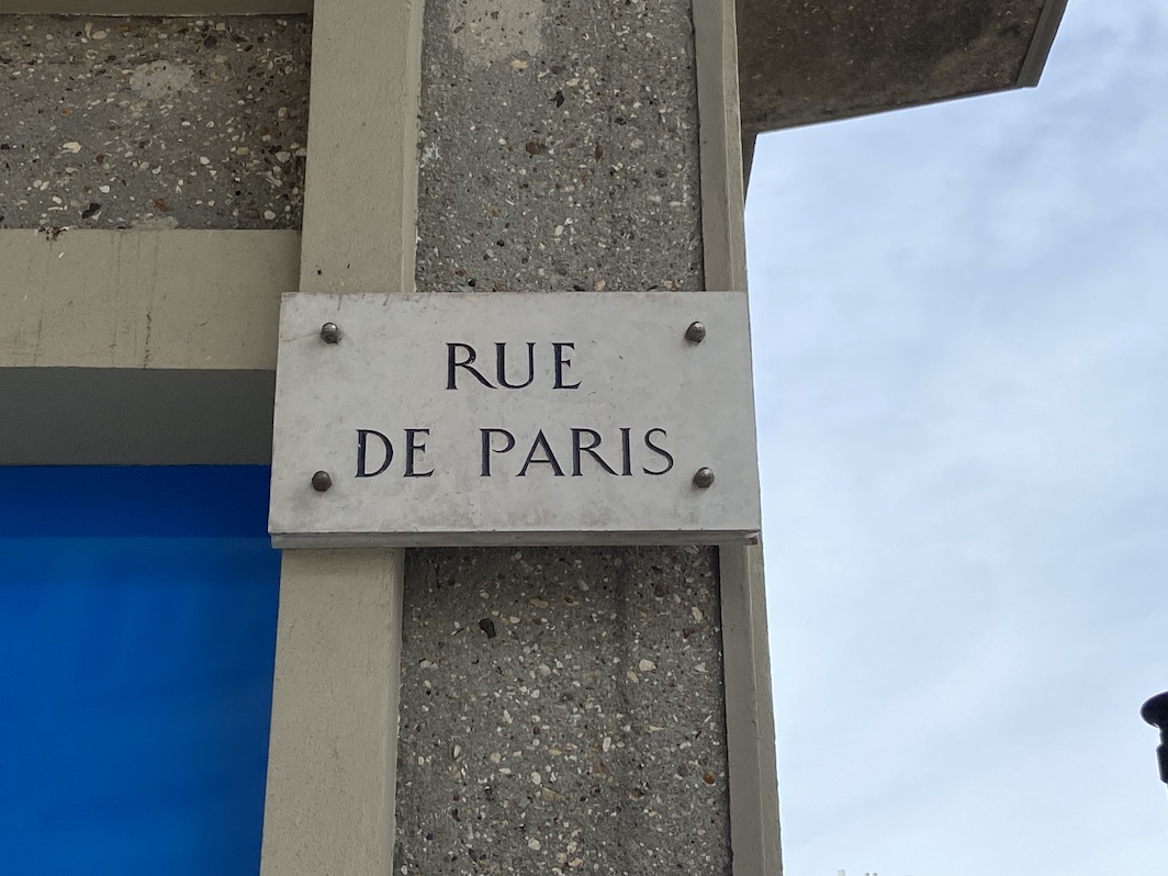 Panneau rue de Paris Le Havre