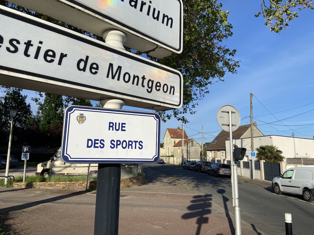 Panneau Rue des Sports Le Havre