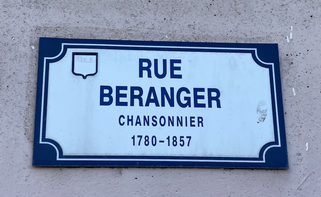 Panneau Rue Beranger Le Havre