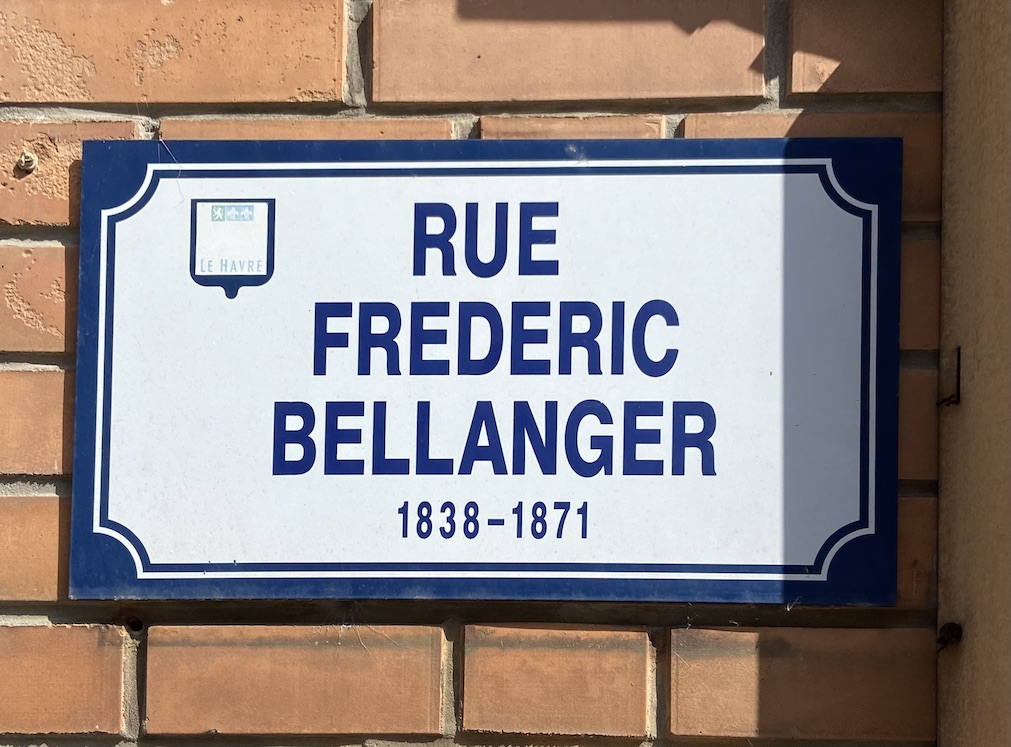 Panneau Rue Frédéric Bellanger Le Havre