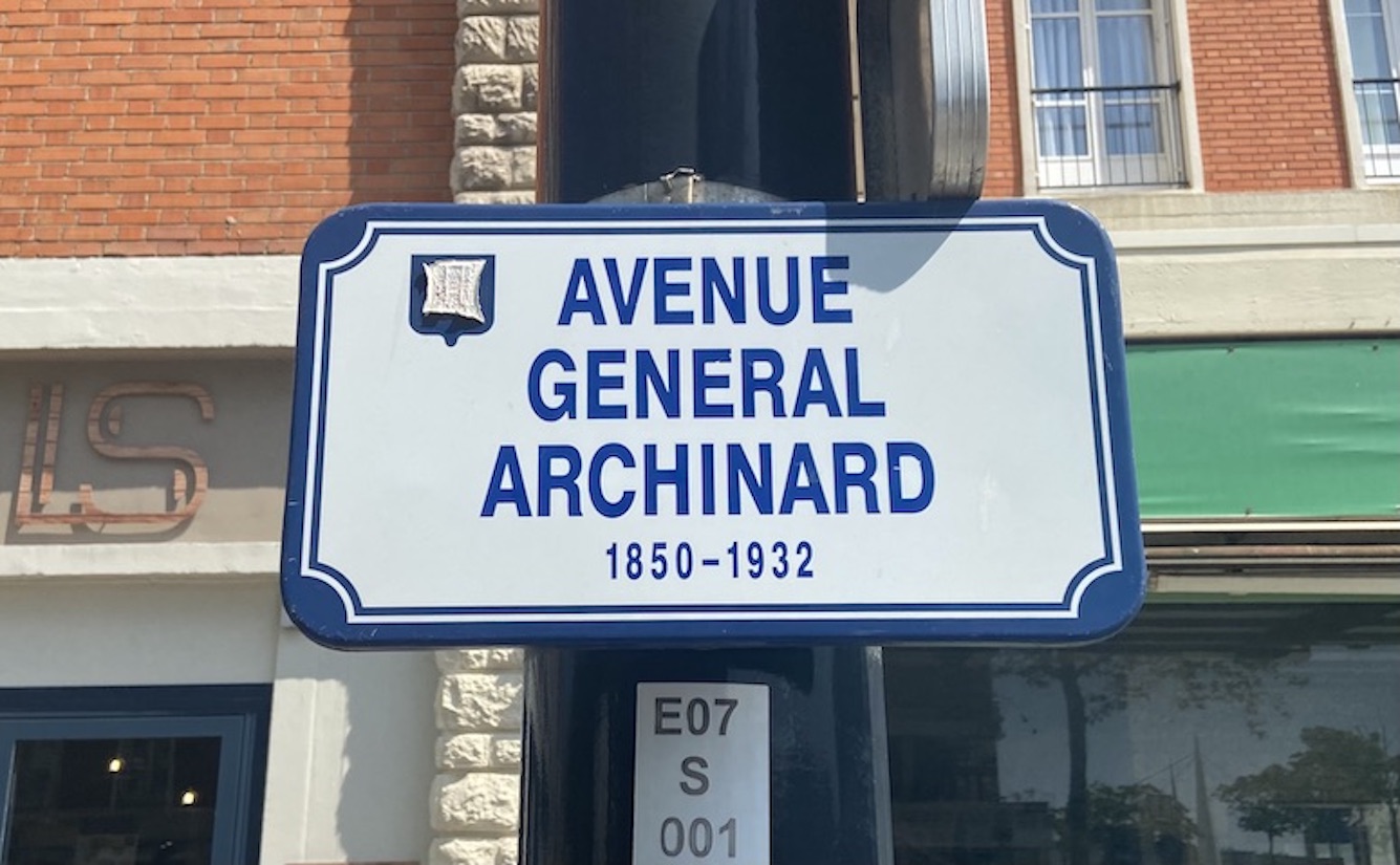 Panneau Avenue Général Archinard Le Havre