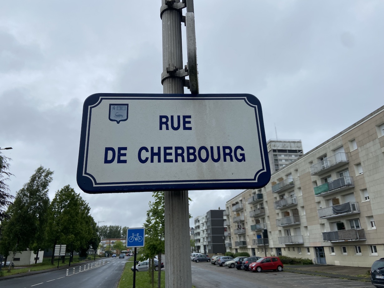 Panneau Rue de Cherbourg Le Havre