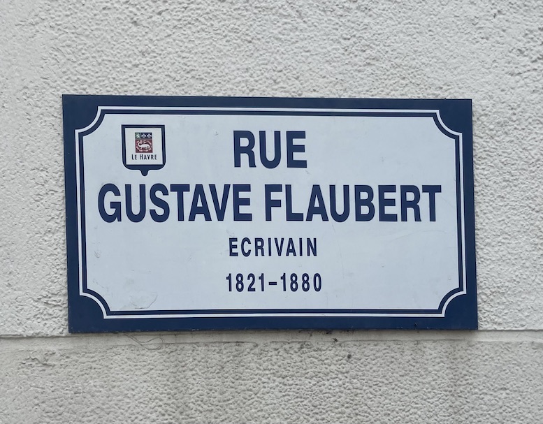 Panneau Gustave Flaubert Le Havre
