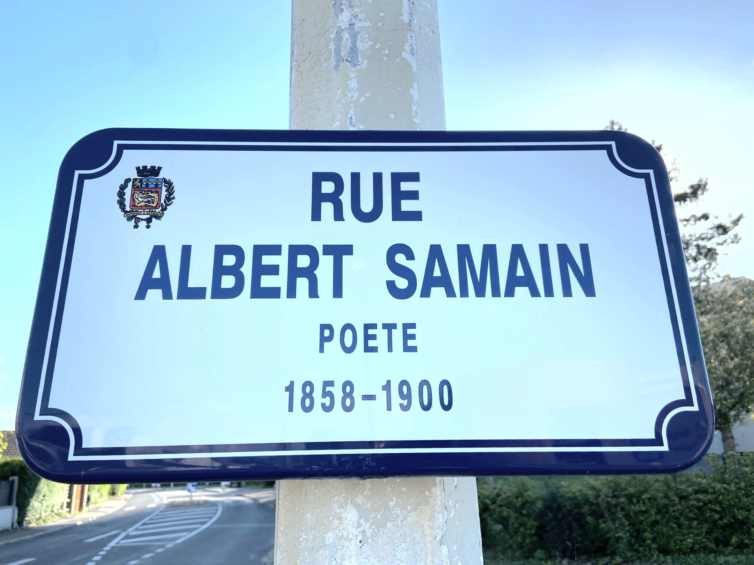 Panneau Rue Albert Samain Le Havre