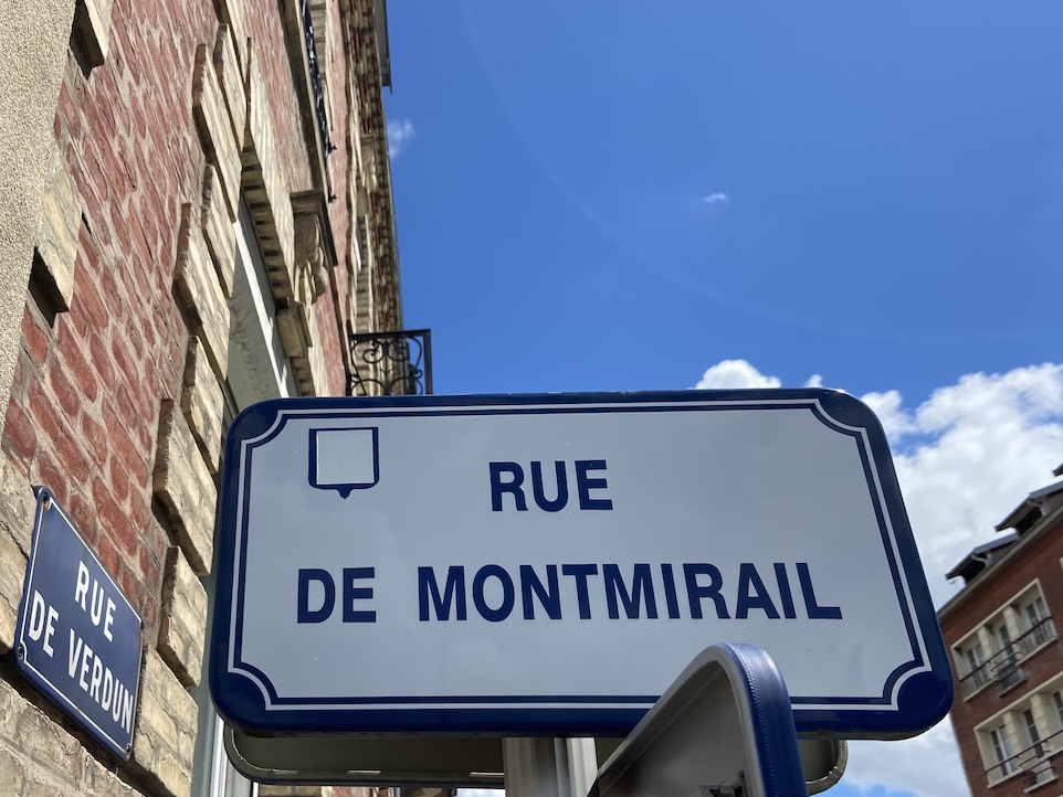 Panneau Rue Montmirail Le Havre