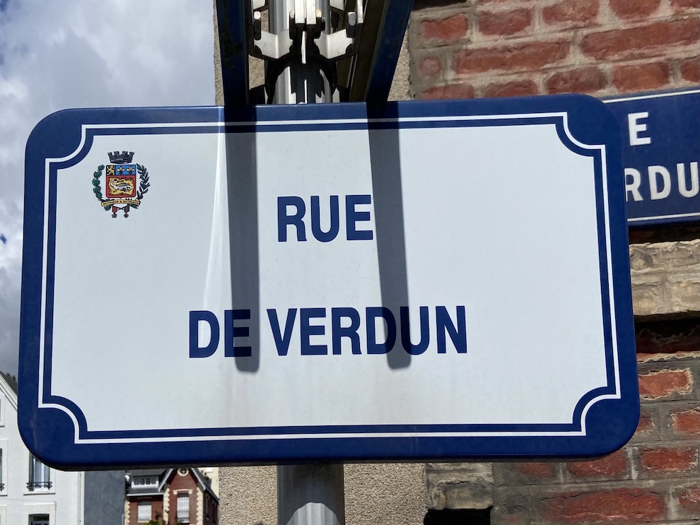 Panneau Rue de Verdun Le Havre