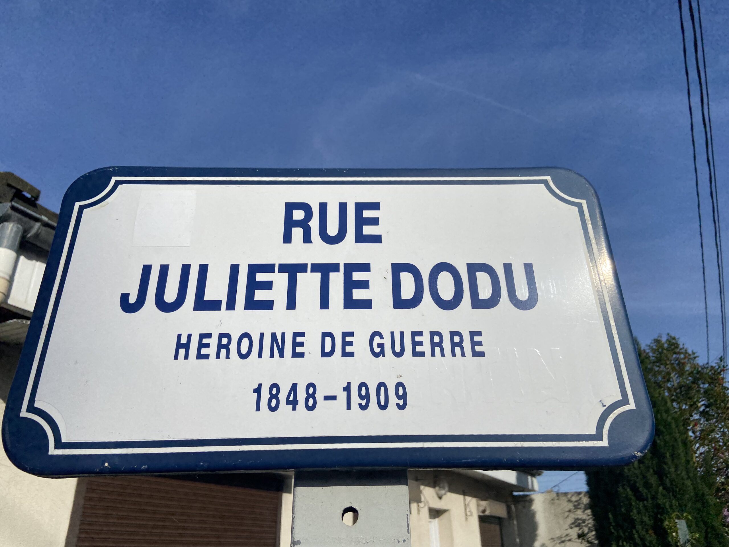 Panneau Rue Juliette Dodu Le Havre